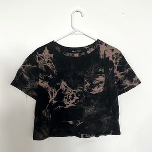 Black tie dye r shirt